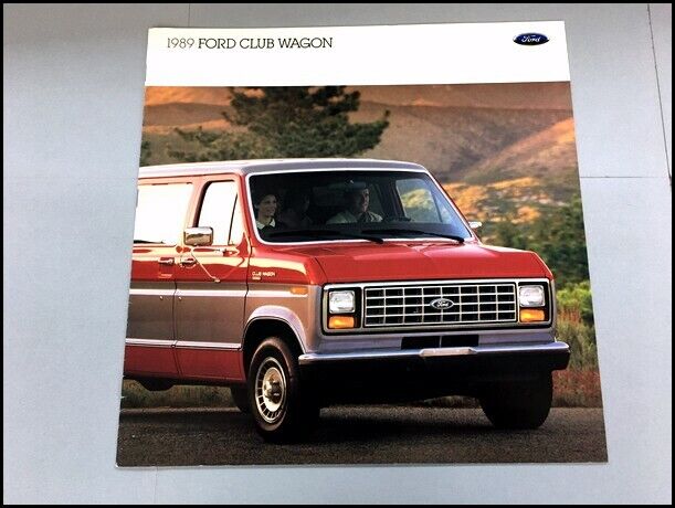 1989 Ford Club Wagon Van 12-page Original Sales Brochure Catalog