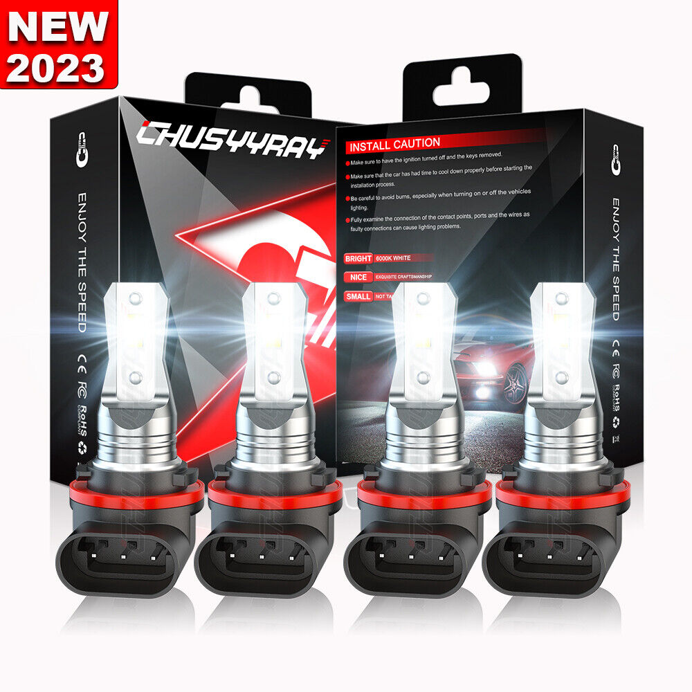 For Kawasaki Teryx Mule Brute Force 750 2009-2021 pair 3pins led Headlight Bulbs