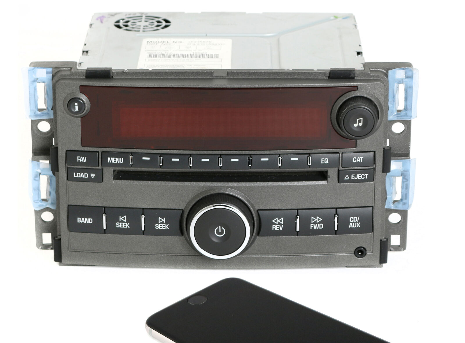 Saturn 2007-08 Aura Radio AM FM 6 Disc with Aux & Bluetooth Upgrade PN 15835878