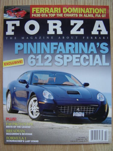 Forza Magazine Issue 75 Feb 2007: 250 GT SWB “Breadvan\