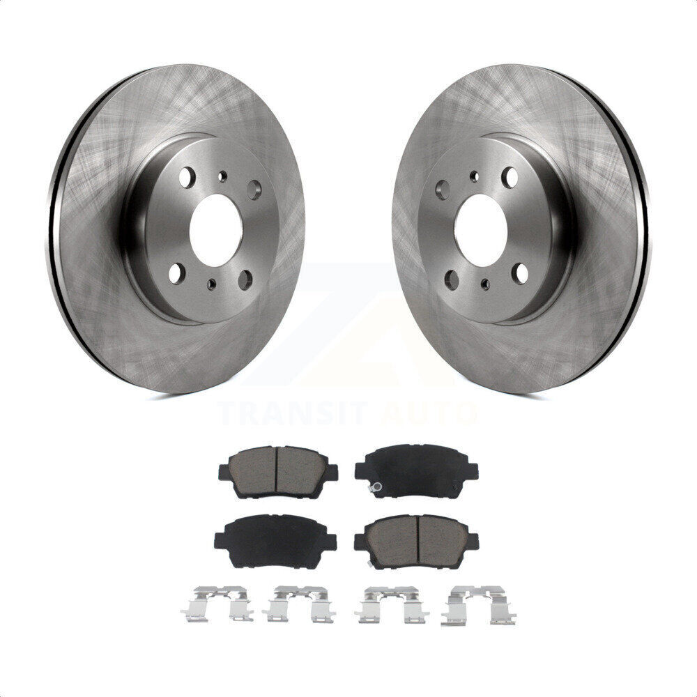 Front Disc Brake Rotors And Ceramic Pads Kit For Toyota Echo MR2 Spyder