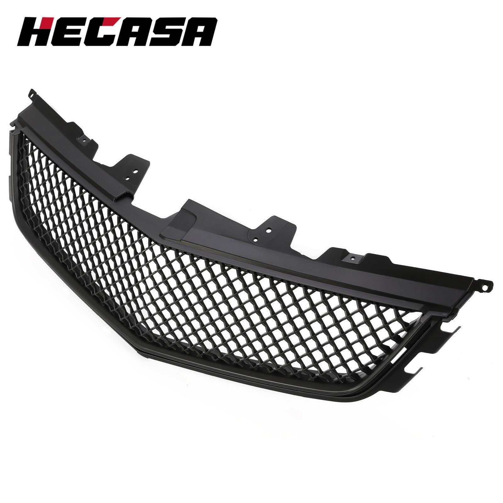 1x Front Bumper Upper Grille Mesh Grill For Cadillac CTS-V 2008-2014 Black ABS