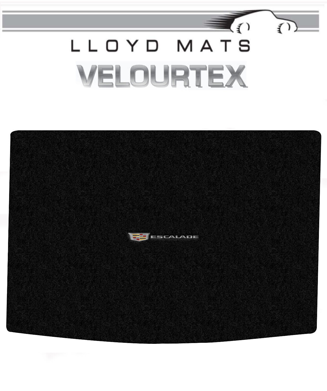 2021-2023 Cadillac Escalade ESV Black Lloyd Velourtex Cargo Floor Mats Logo
