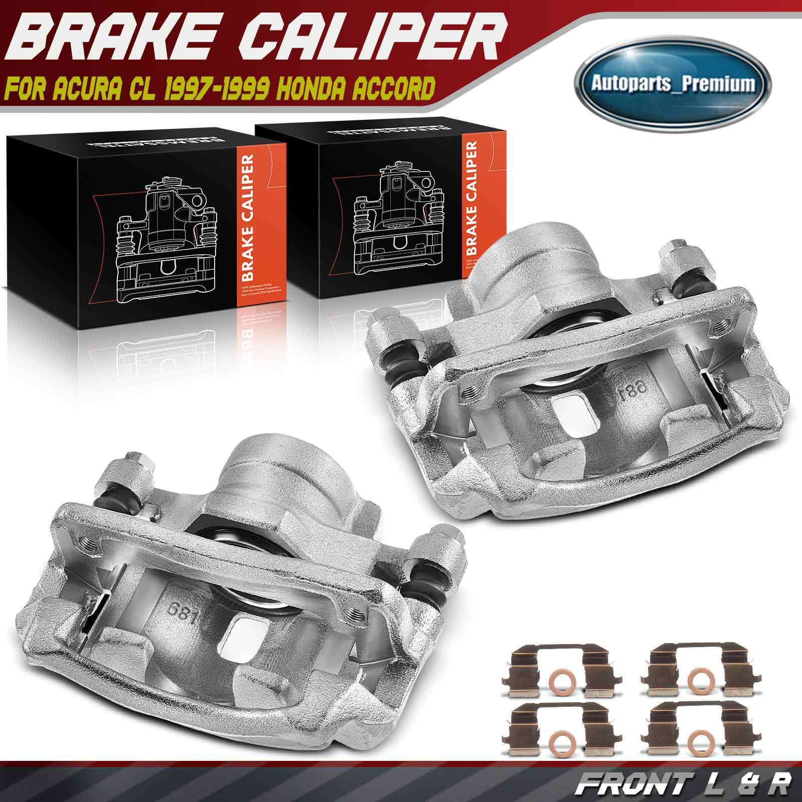 2x Disc Brake Caliper with Bracket for Acura CL Honda Accord Front Left & Right