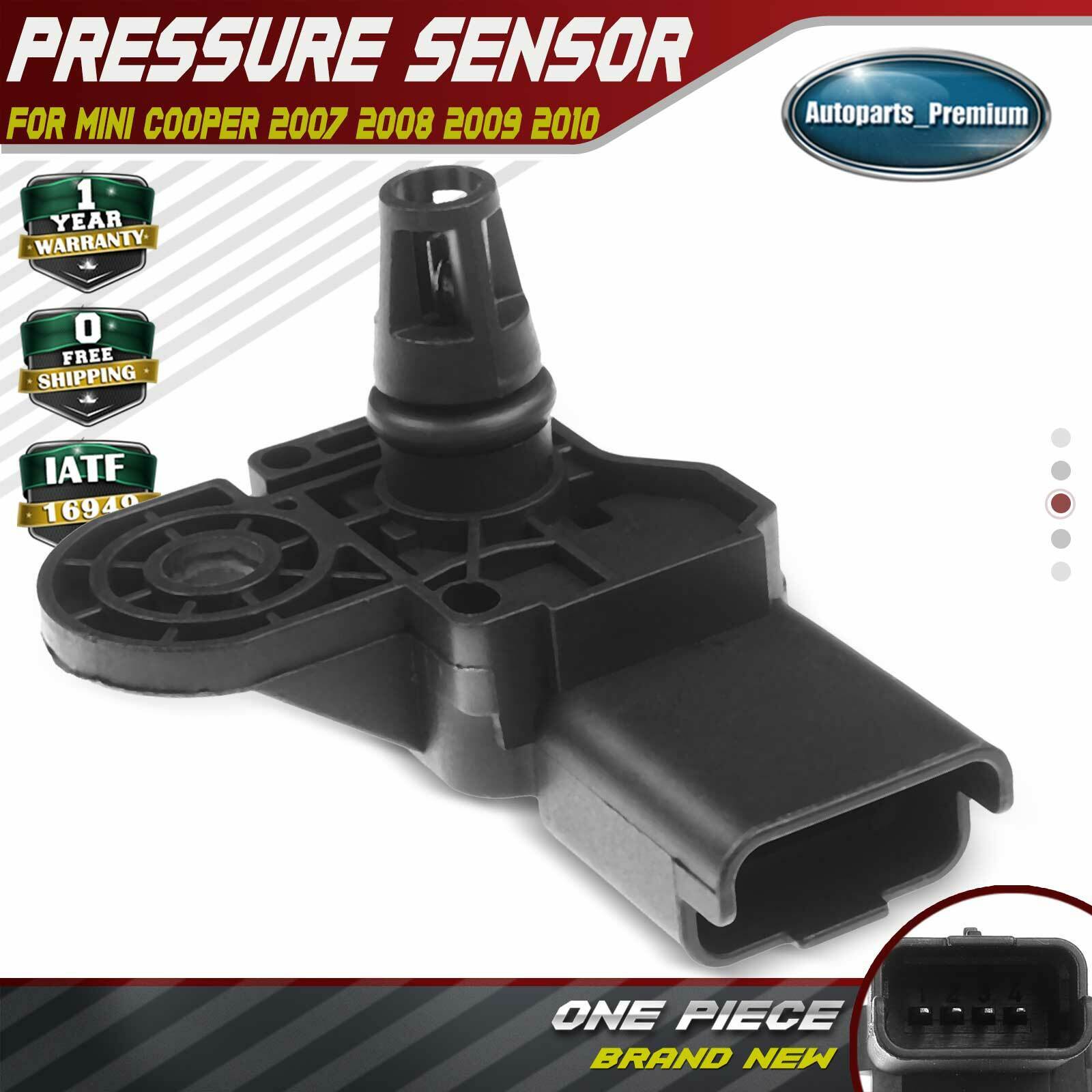 Turbocharger Boost Sensor for Mini Cooper 2007-2010 L4 1.6L Gas Turbo 0261230134