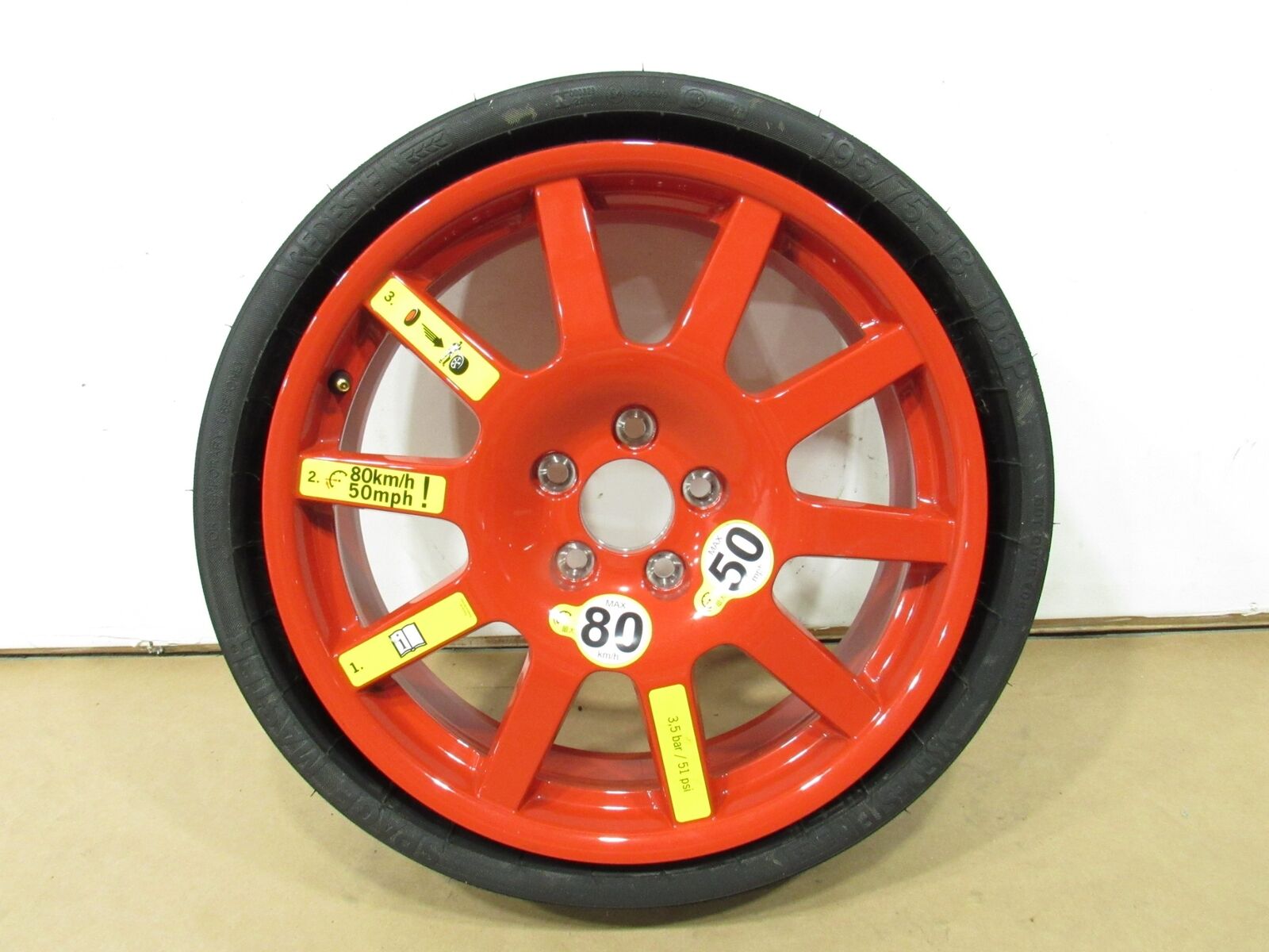 19-23 Porsche Macan 2023 Trunk Emergency Spare Tire Wheel Rim 195/75 18 ;