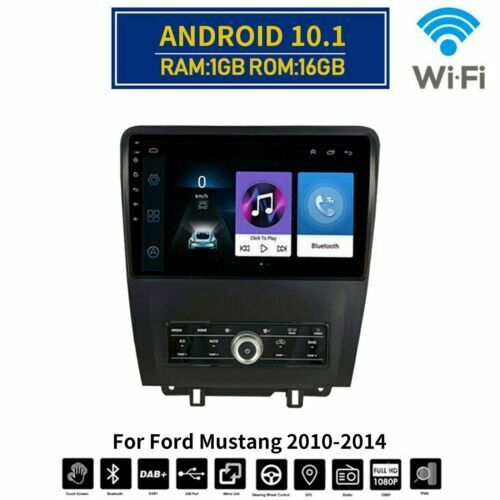 Stereo Radio 10'' Android 10.1 Head Unit GPS Player For 2010-2014 Ford Mustang 