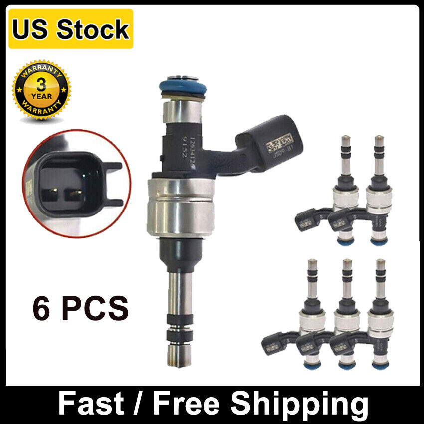 6PC Fuel Injector For 2012-2016 Chevrolet Impala & 2013-2016 Buick Lacrosse 3.6L
