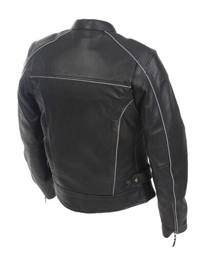 Mossi Women\'s Journey Leather Jacket 6 Black 20-219-6