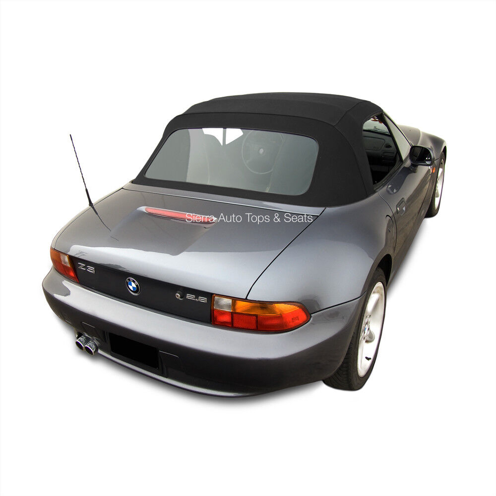 BMW Z3 1996-02 Convertible Soft Top w/ Plastic Window, Twillfast II Cloth, Black