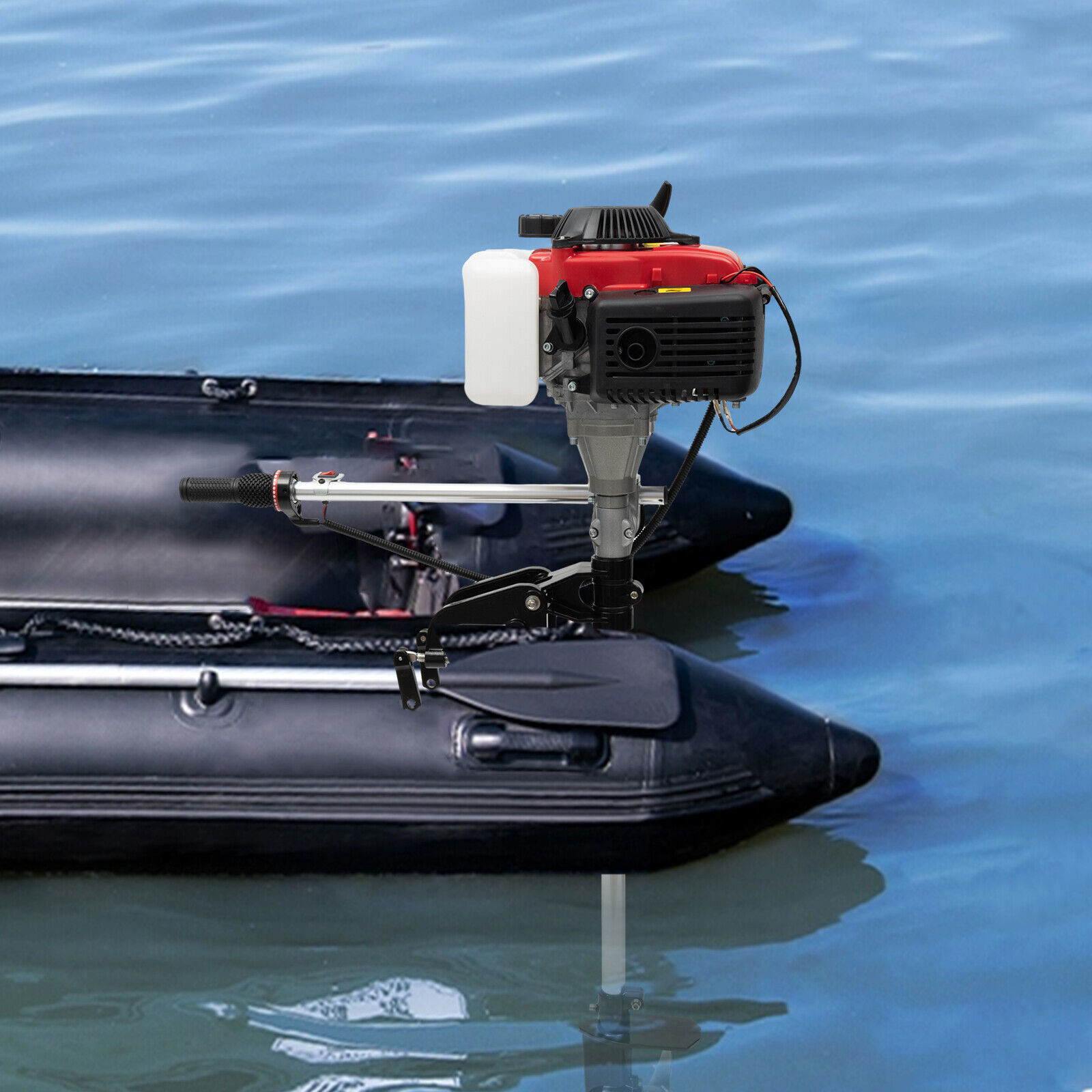 HANGKAI 4HP 4Stroke Heavy Duty Outboard Motor Boat Engine w/Air Cooling System