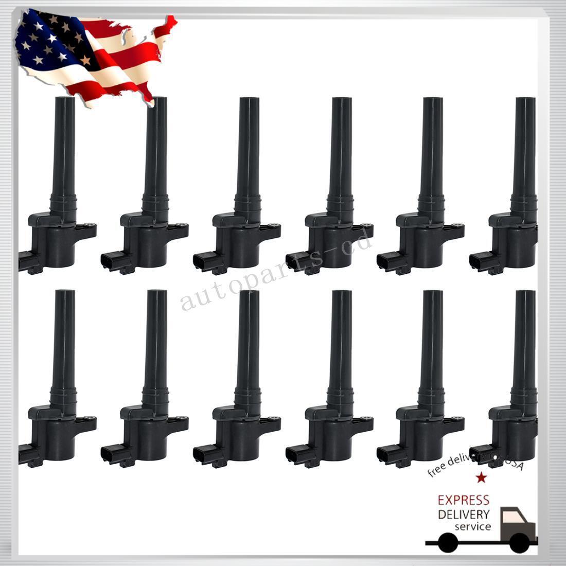 12PCS Ignition Coil for Aston Martin DBS DB9 Rapide Virage 6.0L 4G4312A366AA