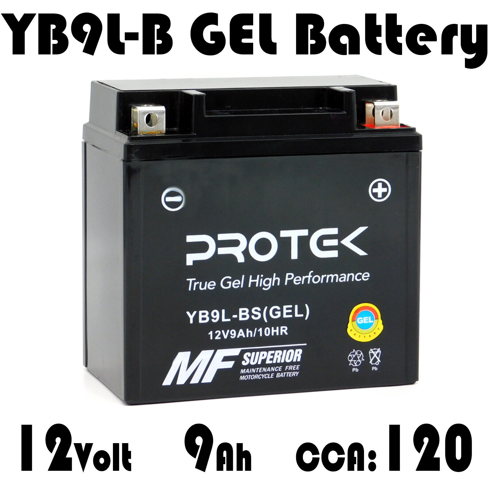 12V 9Ah YB9L-B 12N9-3B YB9L-A2 Maintenance Free Factory Activated Gel Battery