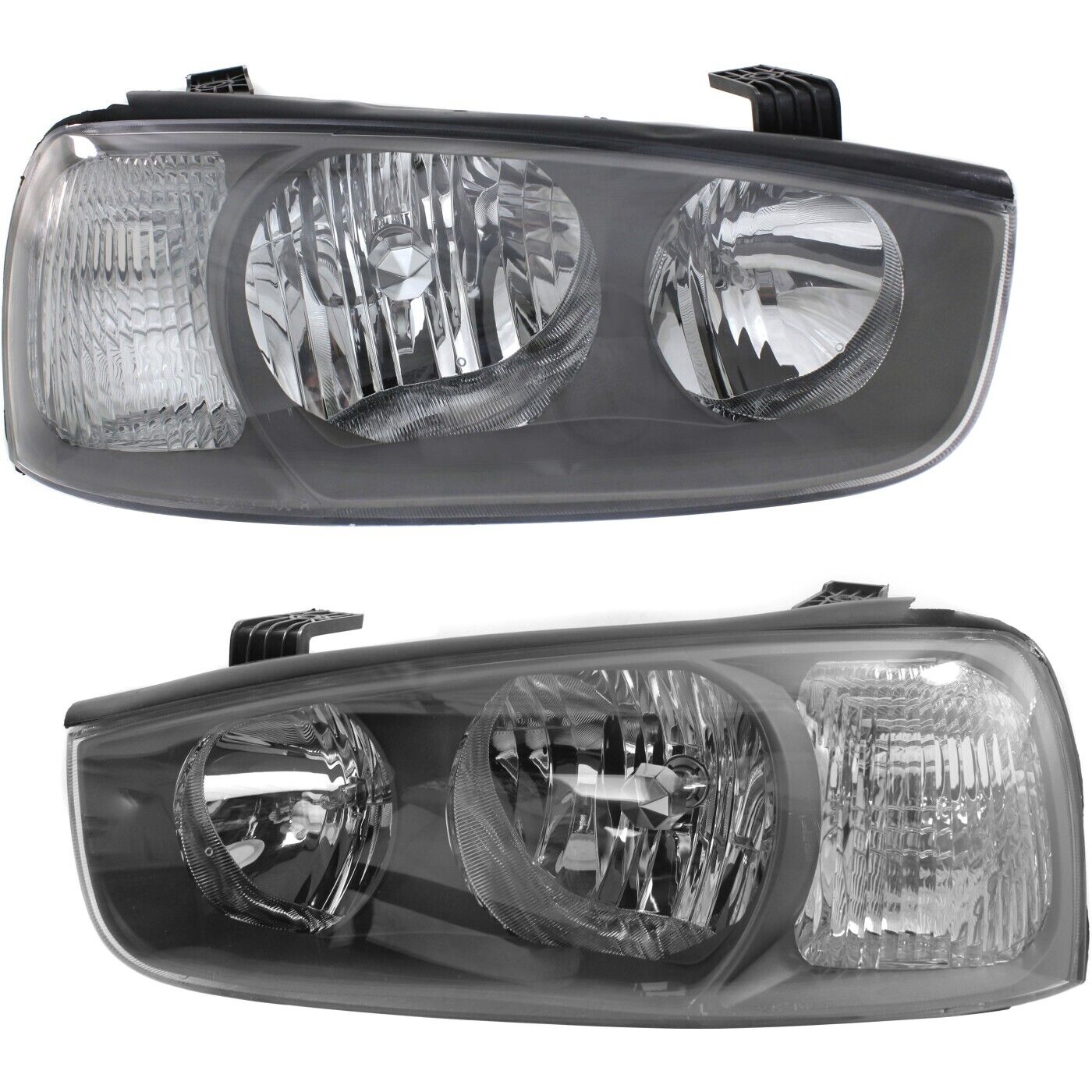 Halogen Headlight Set For 2001-2003 Hyundai Elantra Left & Right w/Bulb(s) Pair