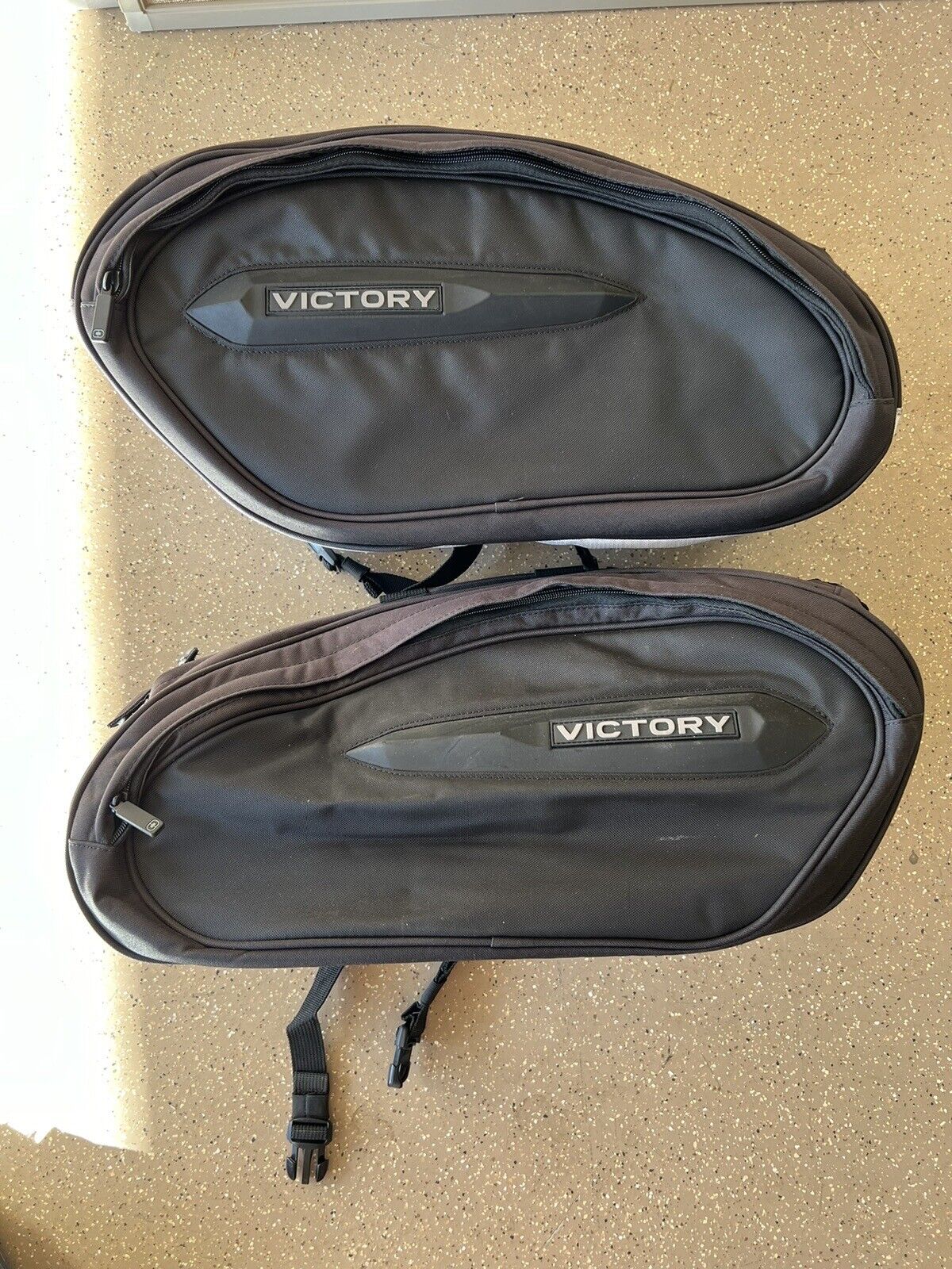 2 - OGIO Victory Motorcycle Soft Saddlebags Saddle Bags Tail Bag