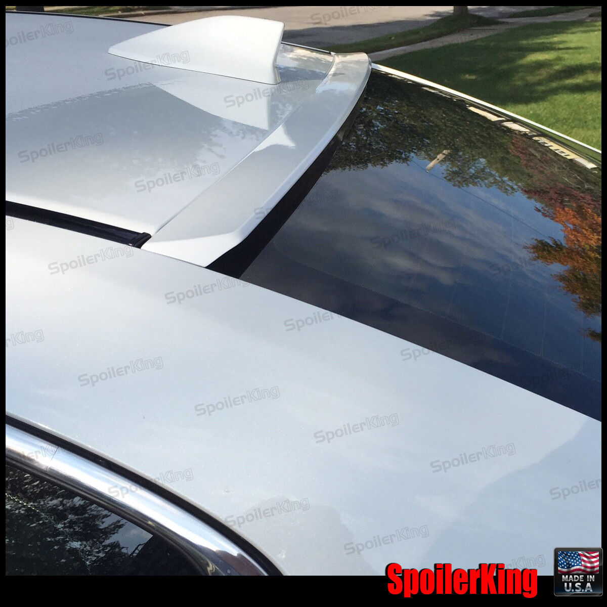 (818R) StanceNride Rear Roof Spoiler Window Wing (Fits: Acura TLX 2015-2020)