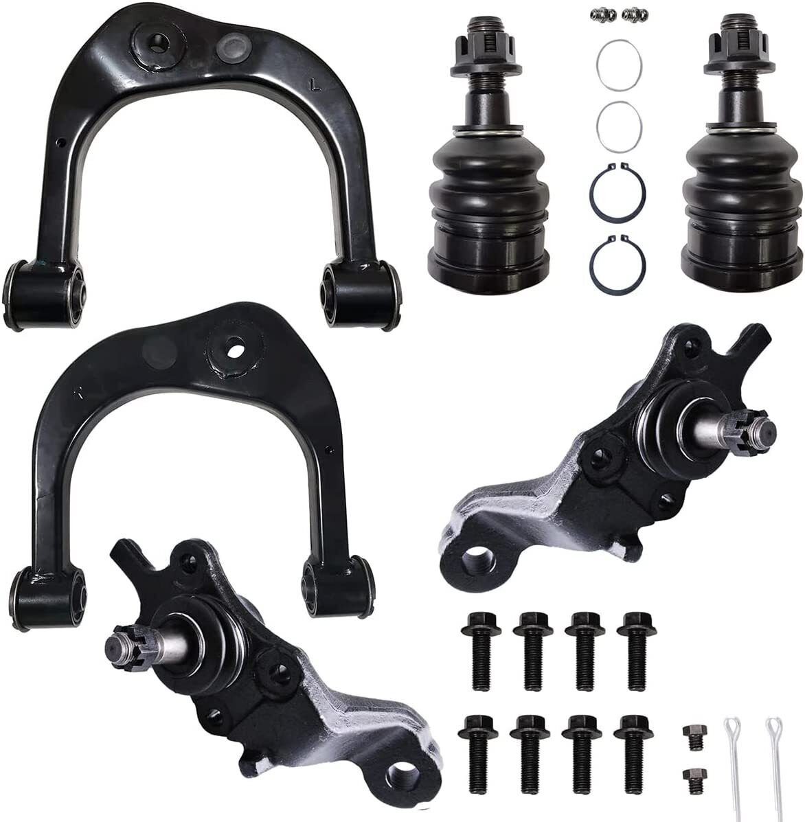 6pc Front Upper Control Arm and Upper Lower Ball Joint Kit for Toyota Tacoma