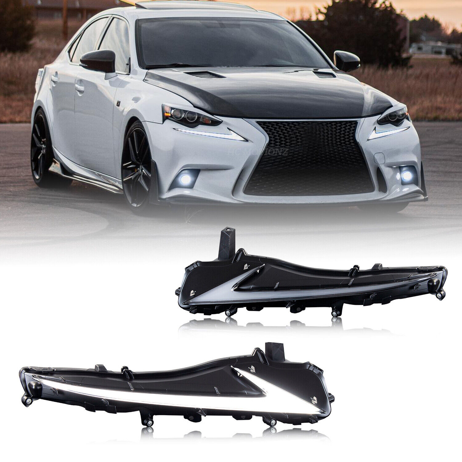 For 2013-2016 Lexus IS200t/300 IS250 350 F Daytime Running Light DRL Turn Signal
