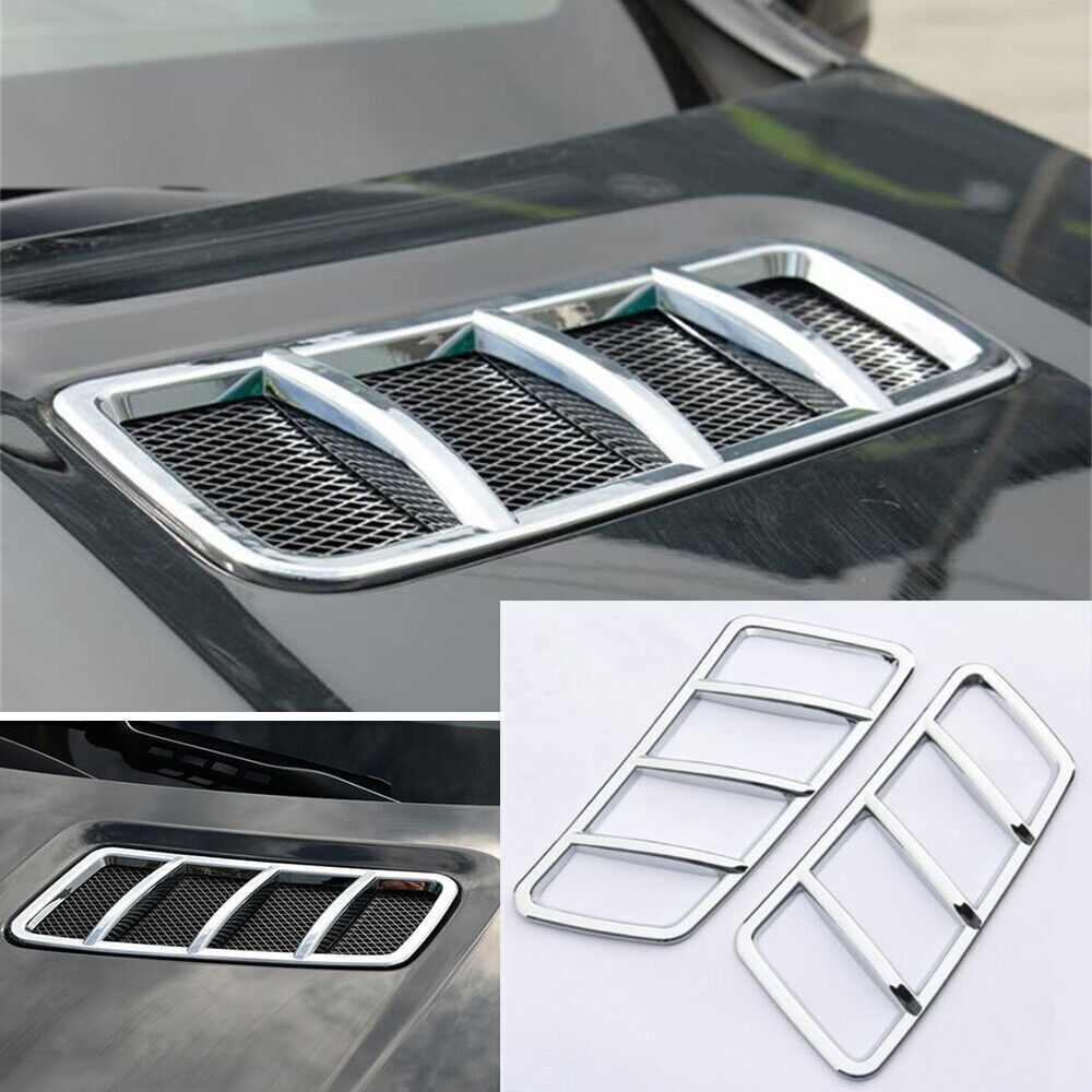 2PCS Car Engine Hood Grille Air Vent Outlet Cover for Mercedes-Benz GLE GLS ML
