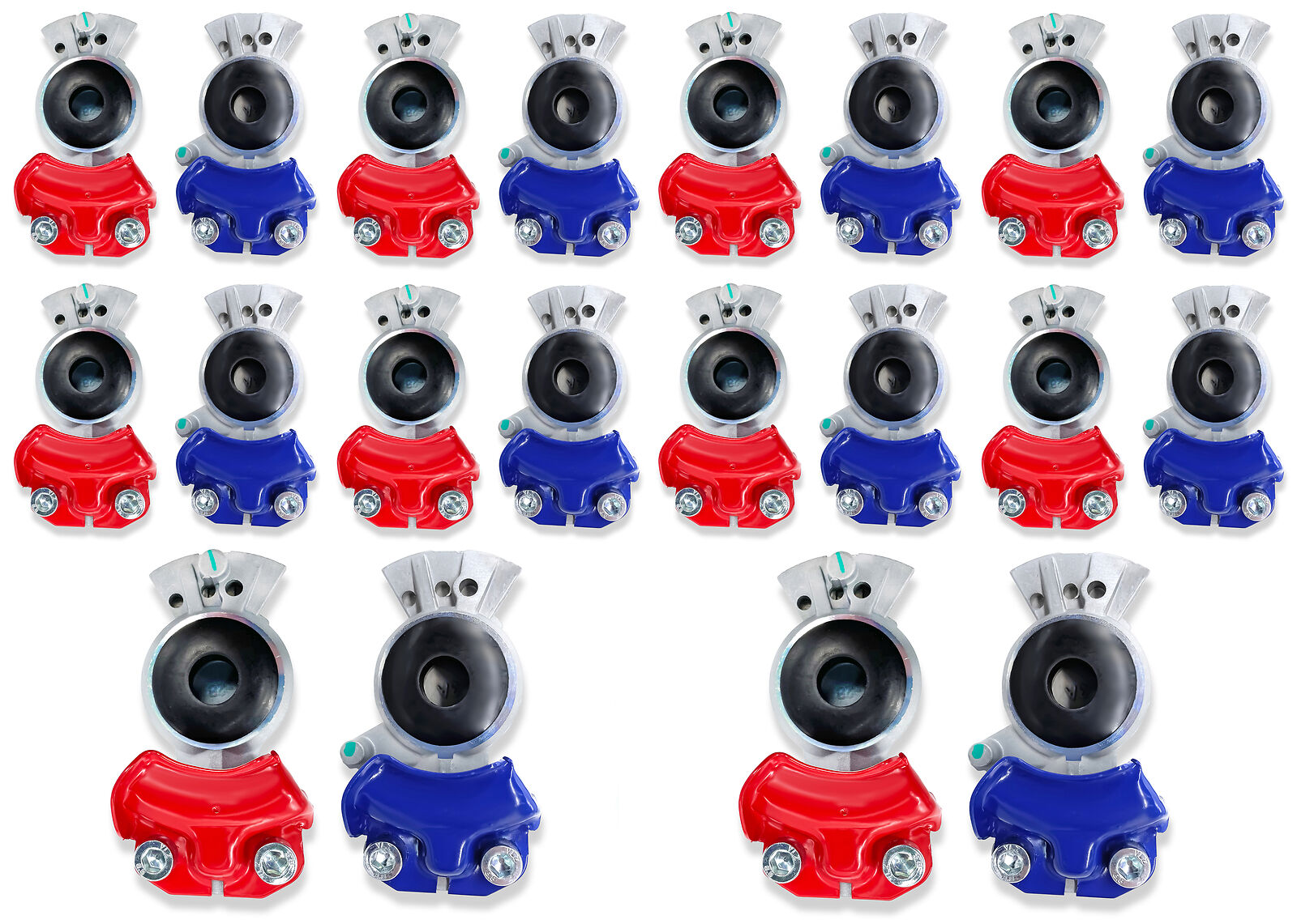Gladhand 20 Pcs Set 10 x Blue Service & 10 x Red Emergency (Replace 035042/ 45)