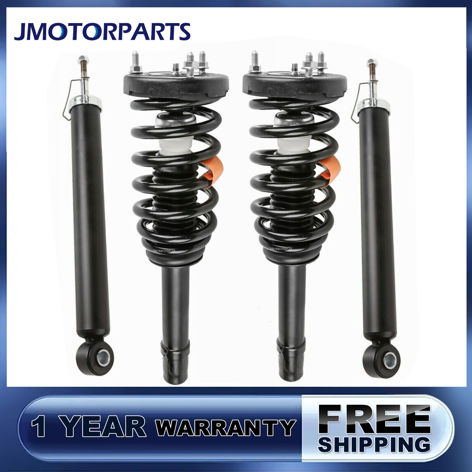 2 Front Complete Struts + 2 Rear Shock Absorbers For Hyundai Sonata 2006-2010