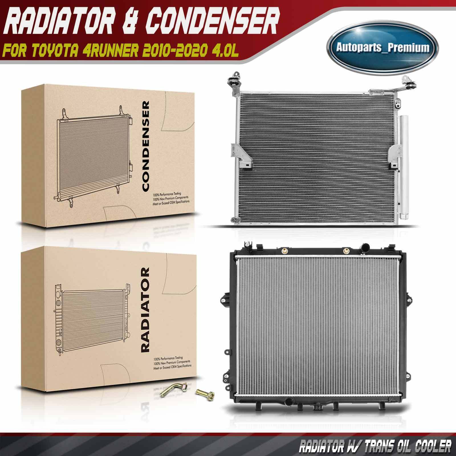 Radiator & AC Condenser Cooling Kit for Toyota 4Runner 2010-2020 4.0L Auto Trans