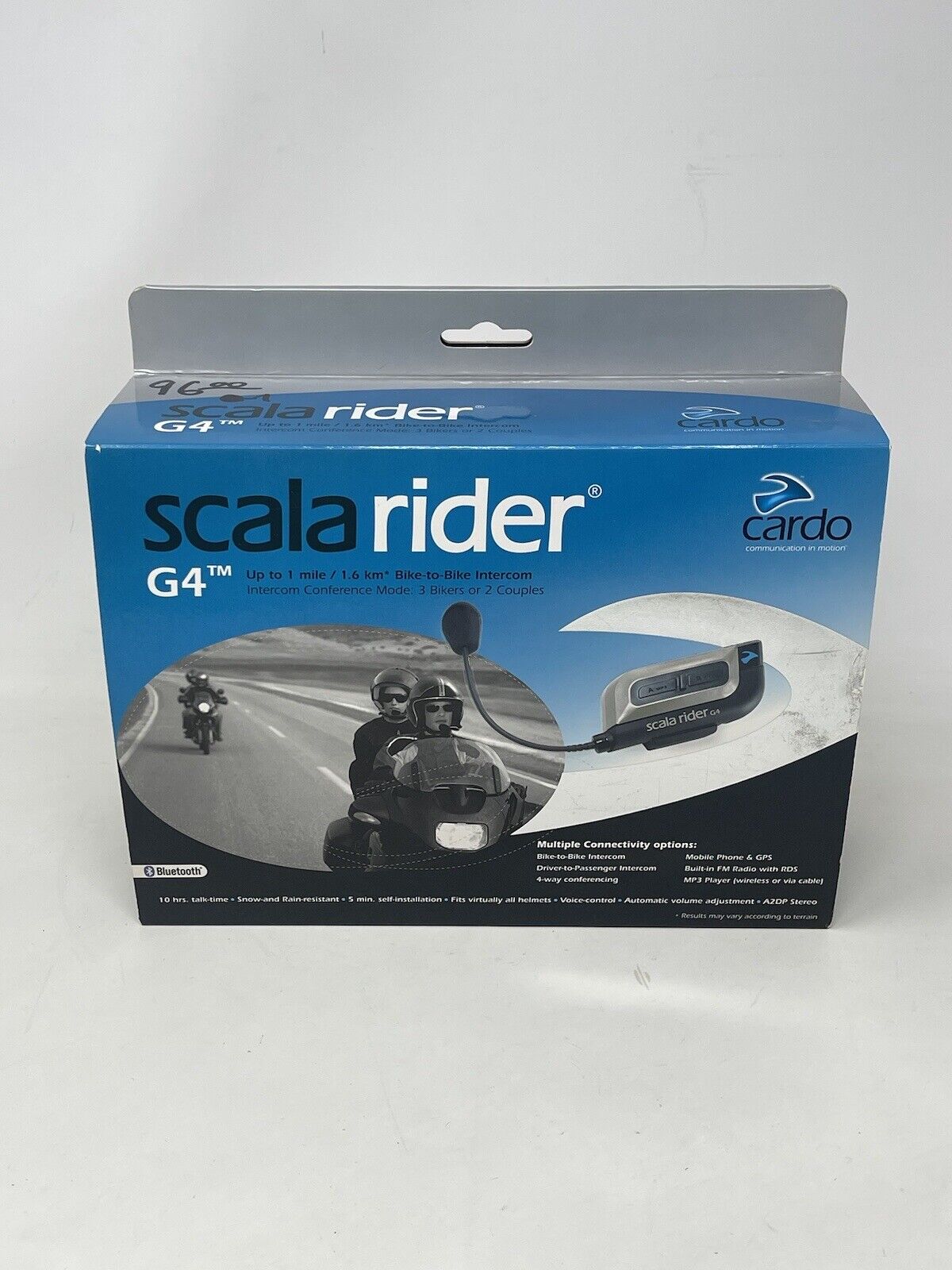 Cardo Scala Rider G4 PowerSet Intercom Communication Wireless Helmet Audio Used