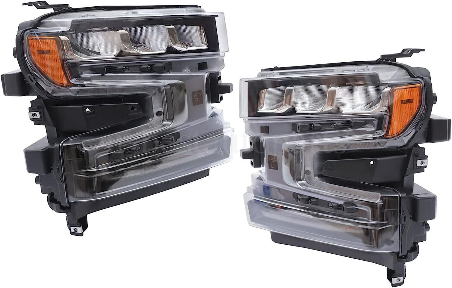 Pair LED Headlights HeadLamps Driver Passenger For 2019-2021 Chevrolet Silverado
