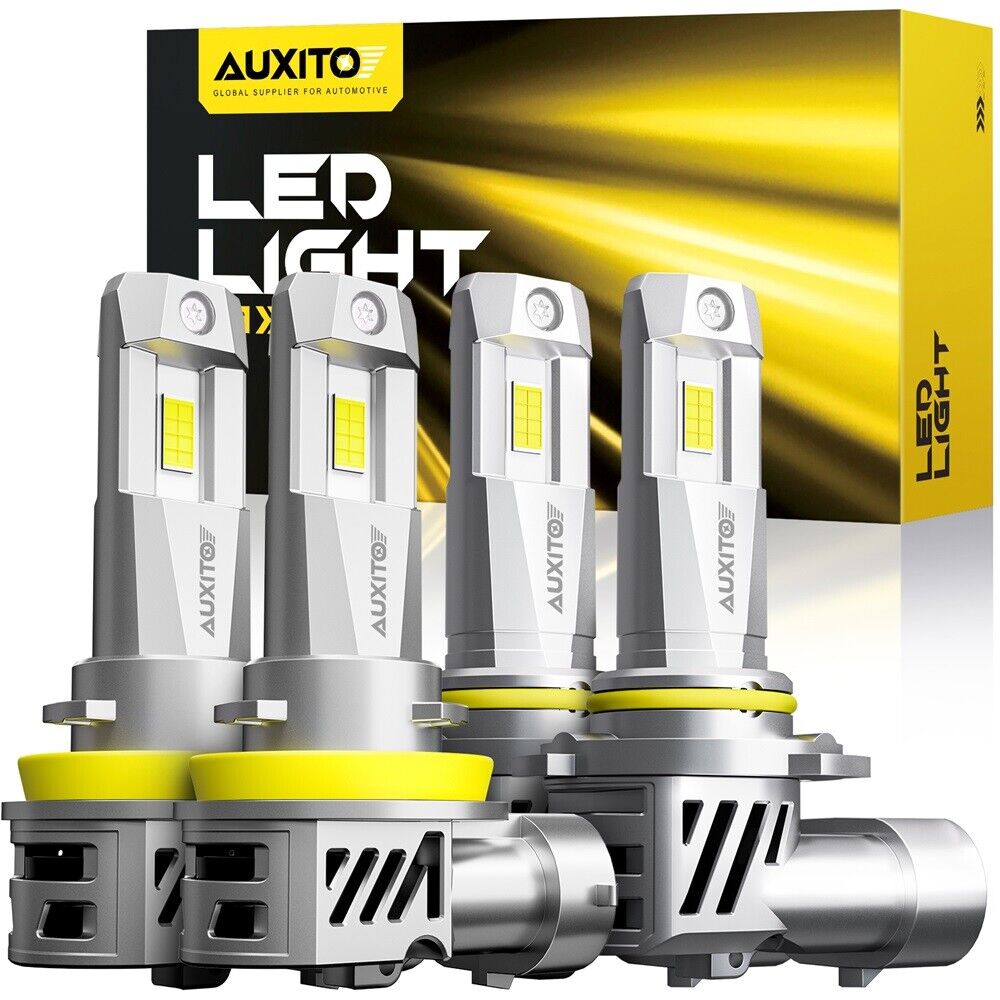 AUXITO 6500K  9005 9006 H11 H8 LED Bulbs Combo for Headlight High Low Beam EOA
