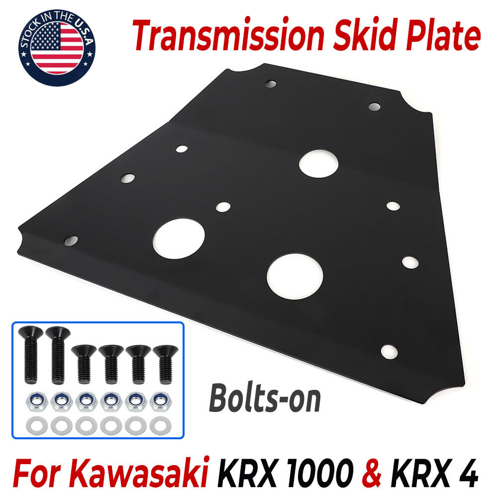 Aluminum Bolt On Rear Transmission Skid Plate For Kawasaki KRX & KRX4 KRX 1000