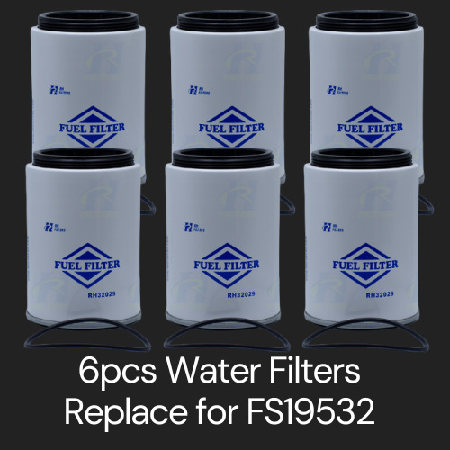 For Fleetguard FS19532 Fuel Water Separator Set of Six