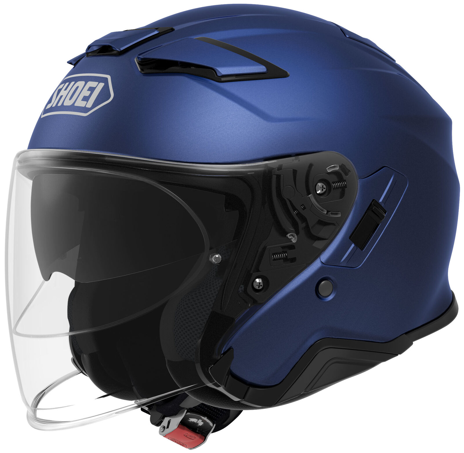 Shoei J-Cruise II Open-Face Motorcycle Street Helmet Matte Blue Metallic