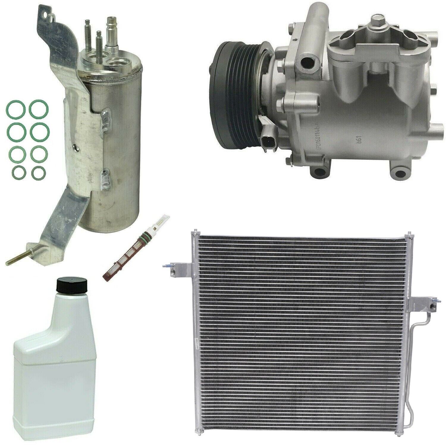 RYC Remanufactured Complete AC Compressor Kit AB49 (GG542) With Condenser