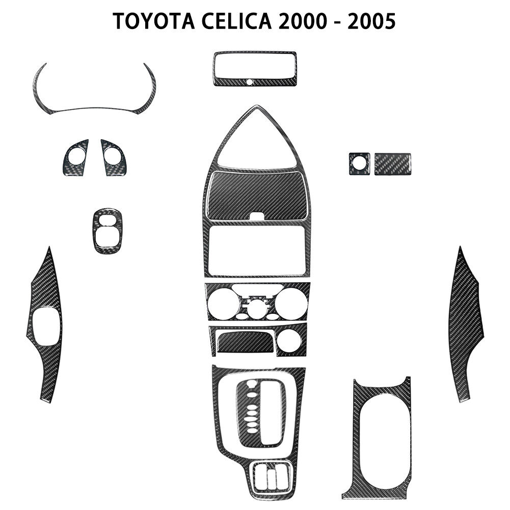 18Pcs For Toyota Celica 2000-2005 Carbon Fiber Full Interior Kit Cover Trim