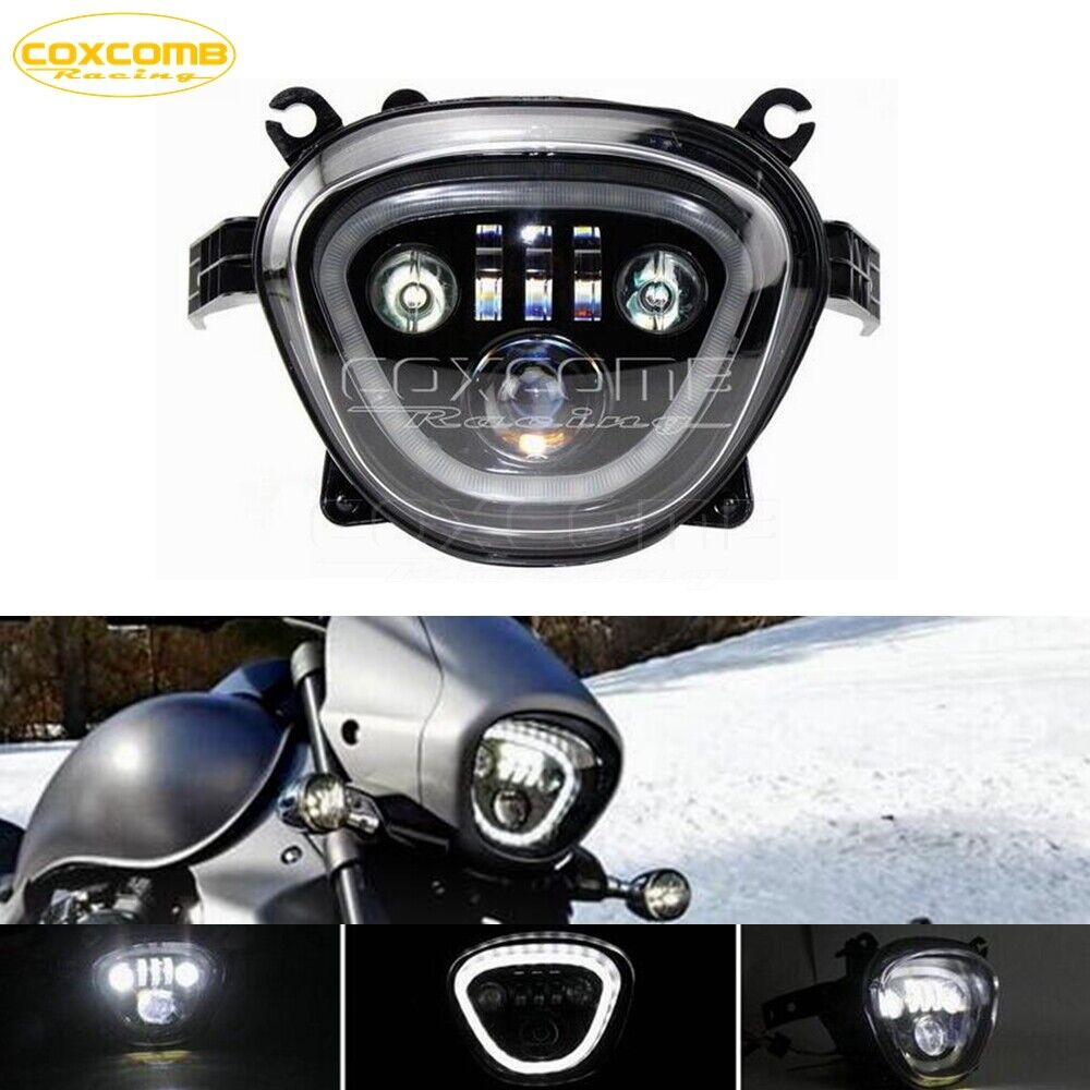 LED Headlight White Hi/Lo Beams DRL For Suzuki Boulevard M90 C90 M109R VZR 06-22