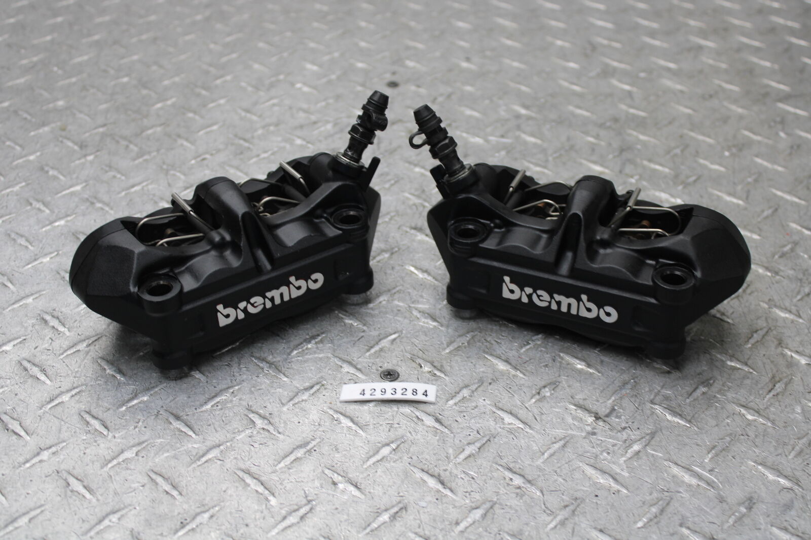 11-15 TRIUMPH SPEED TRIPLE 1050 OEM BREMBO RIGHT LEFT FRONT BRAKE CALIPERS PAIR 