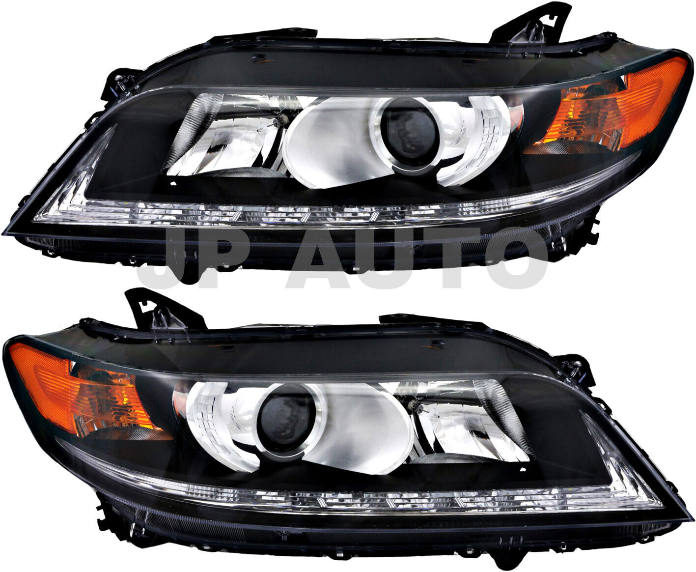 For 2013-2015 Honda Accord Coupe Headlight Halogen Set Driver and Passenger Side