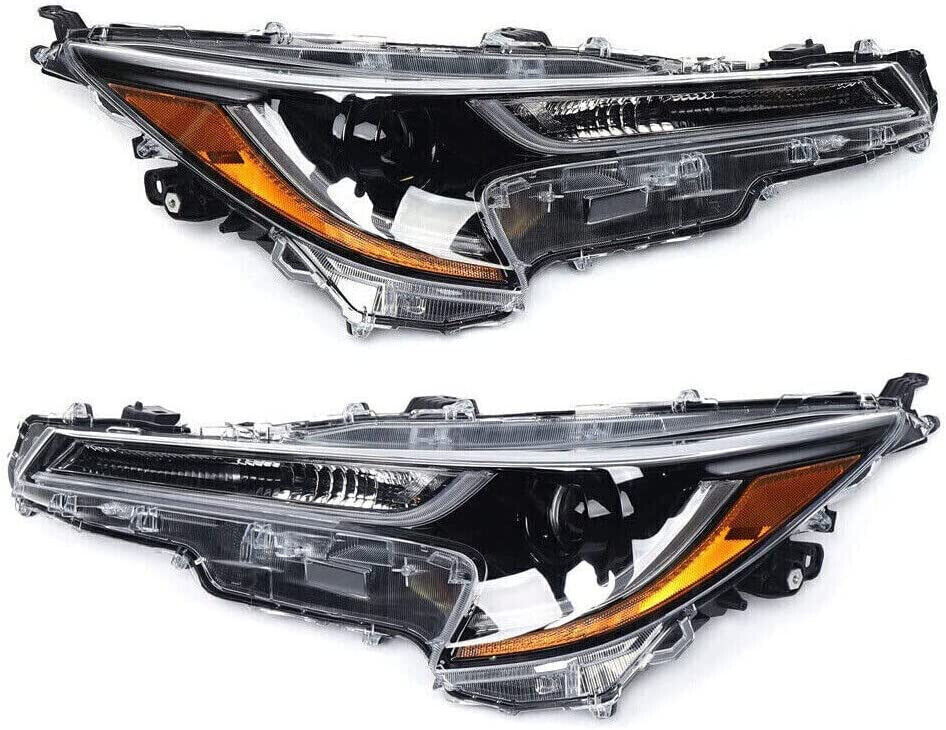 1 Pair Right&Left Side Headlights  For 2020-2021 Toyota Corolla L LE