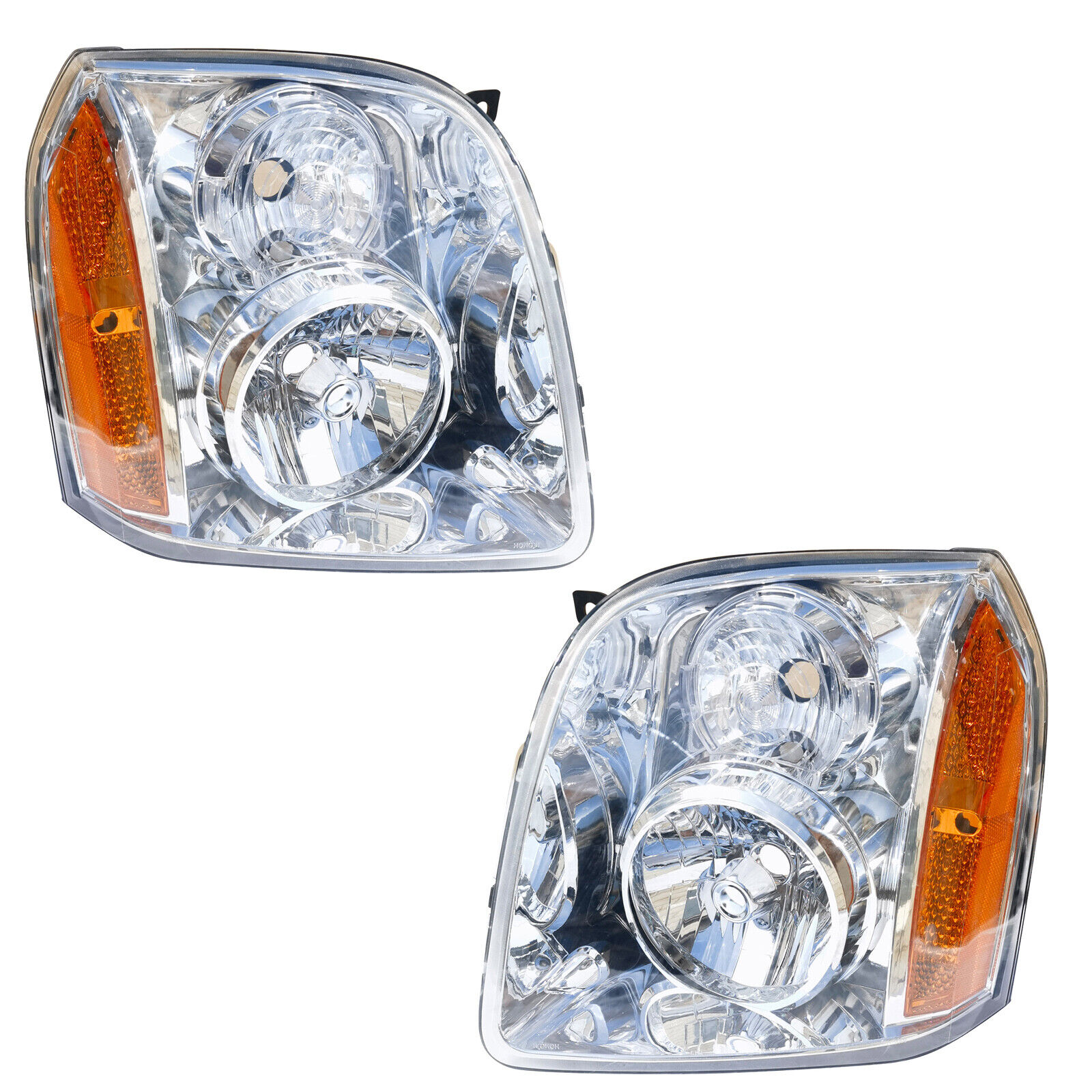 Headlight for 2007-2014 GMC Yukon XL 1500 XL 2500,Clear Lens, 1 Pair Headlamps