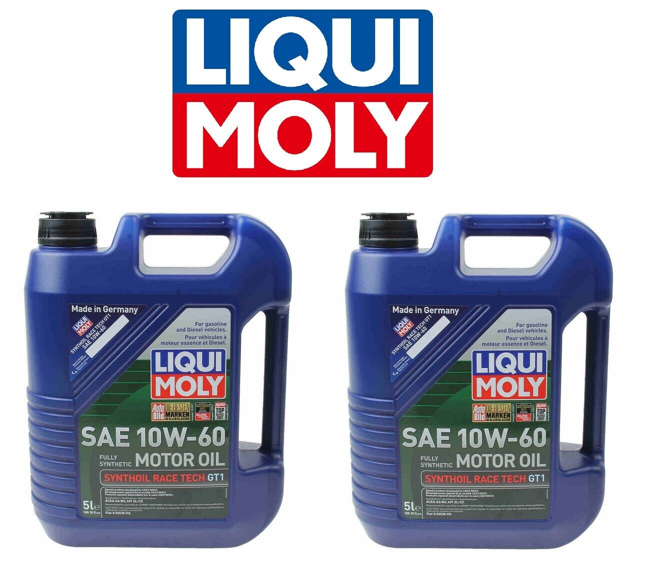 10-Liters Liqui Moly 10W-60; Fully Synthetic RaceTech Motor Oil  2024