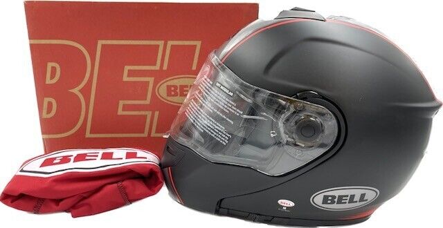 BELL SRT Modular Helmet Hartluck Jamo Matte/Gloss Black/Red Medium - 7137069