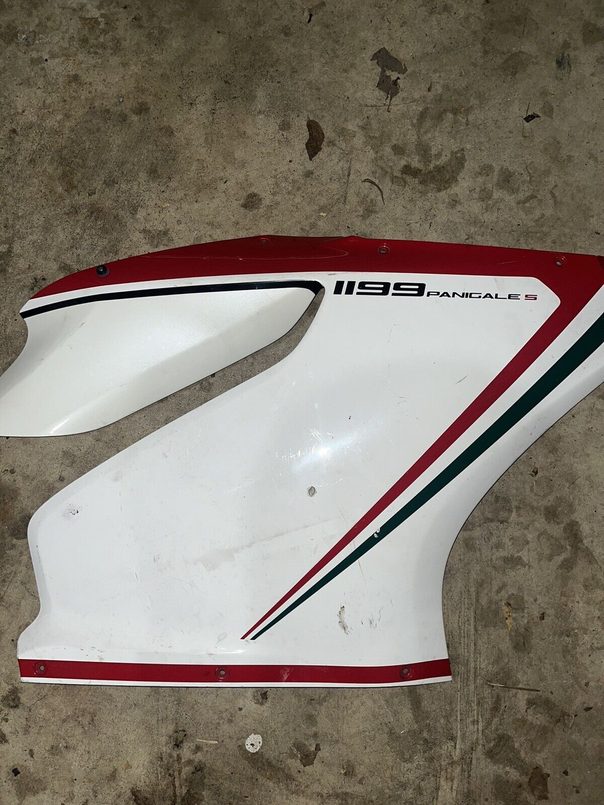 OEM Ducati 1199 Panigale S Tricolore Right Upper Fairing