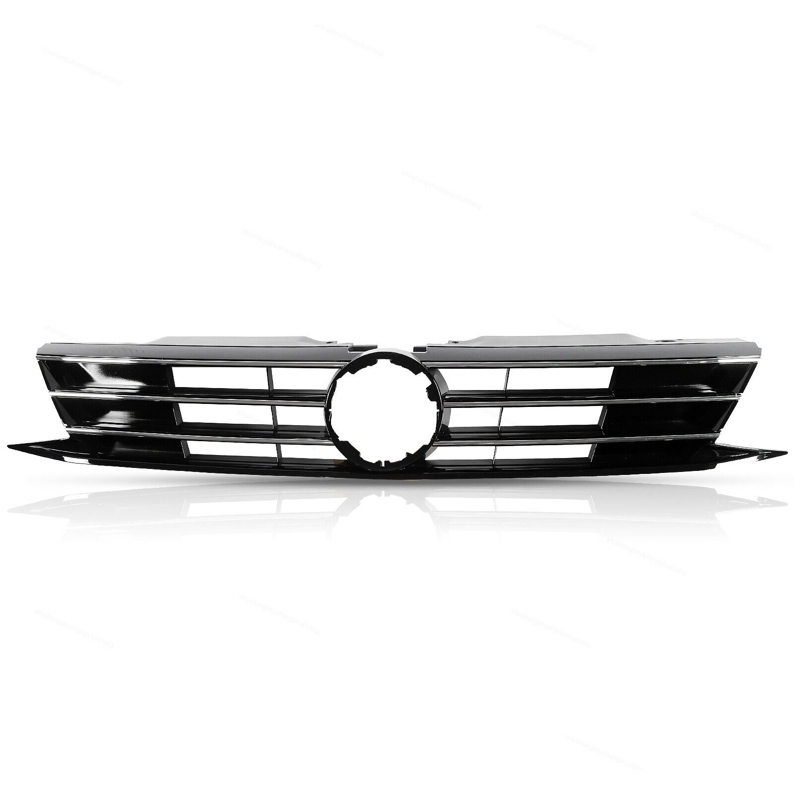 Front Upper Bumper Chrome Grill Grille Fit For 15-18 VW Volkswagen Jetta