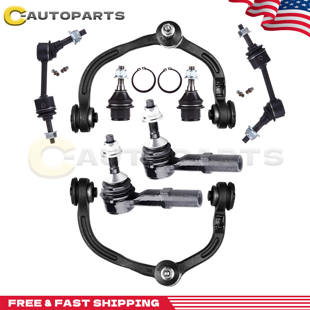 Front Upper Control Arms Tie Rod For 2003 2004 Ford Expedition Lincoln Navigator