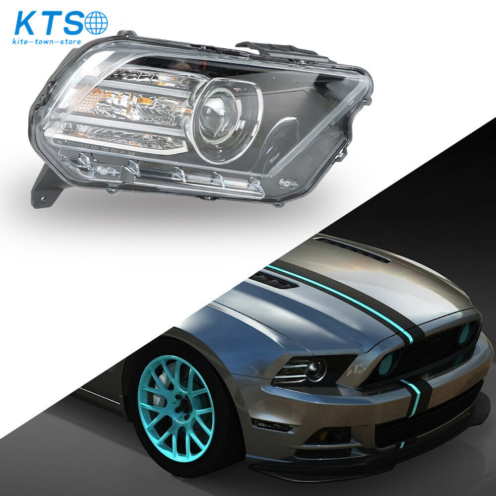Passenger Right Headlight For 2013-14 Ford Mustang Projector HID/Xenon w/LED DRL