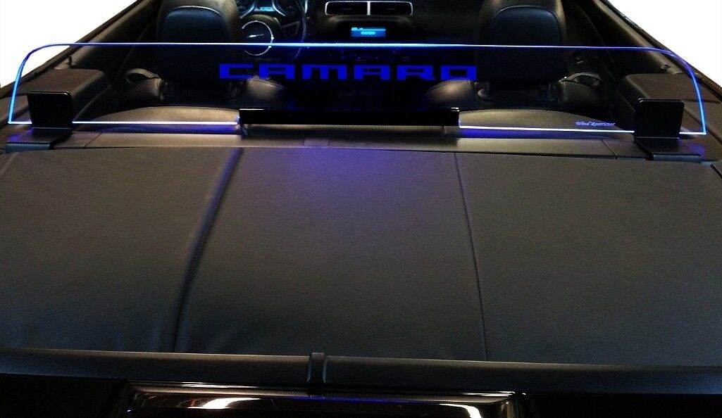 Convertible Wind deflector Camaro 5 LED blue light Wind screen Windblocker