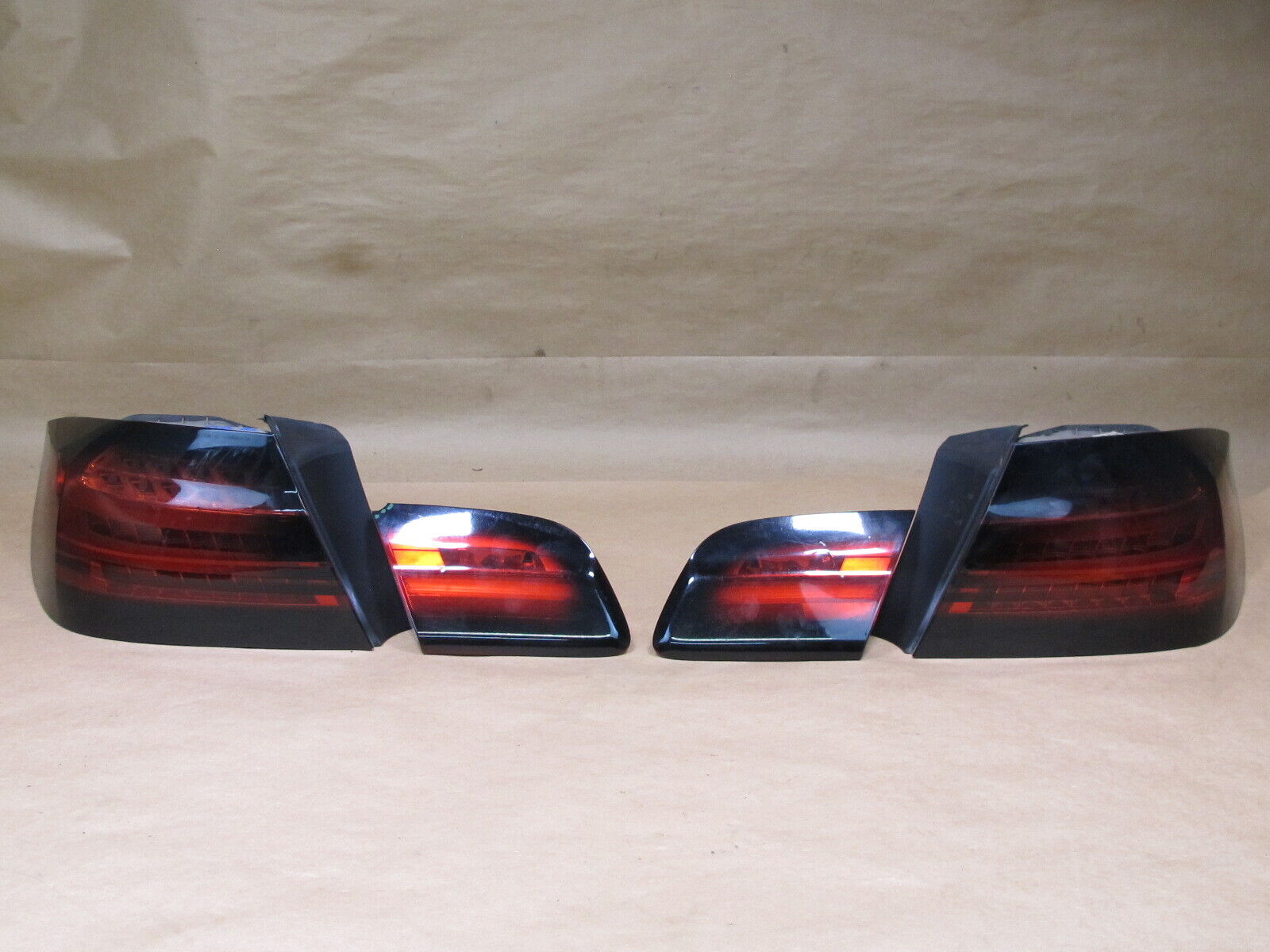 🥇11-13 BMW E92 3-SERIES COUPE SET OF 4 REAR INNER & OUTER TAIL LIGHT LAMP OEM