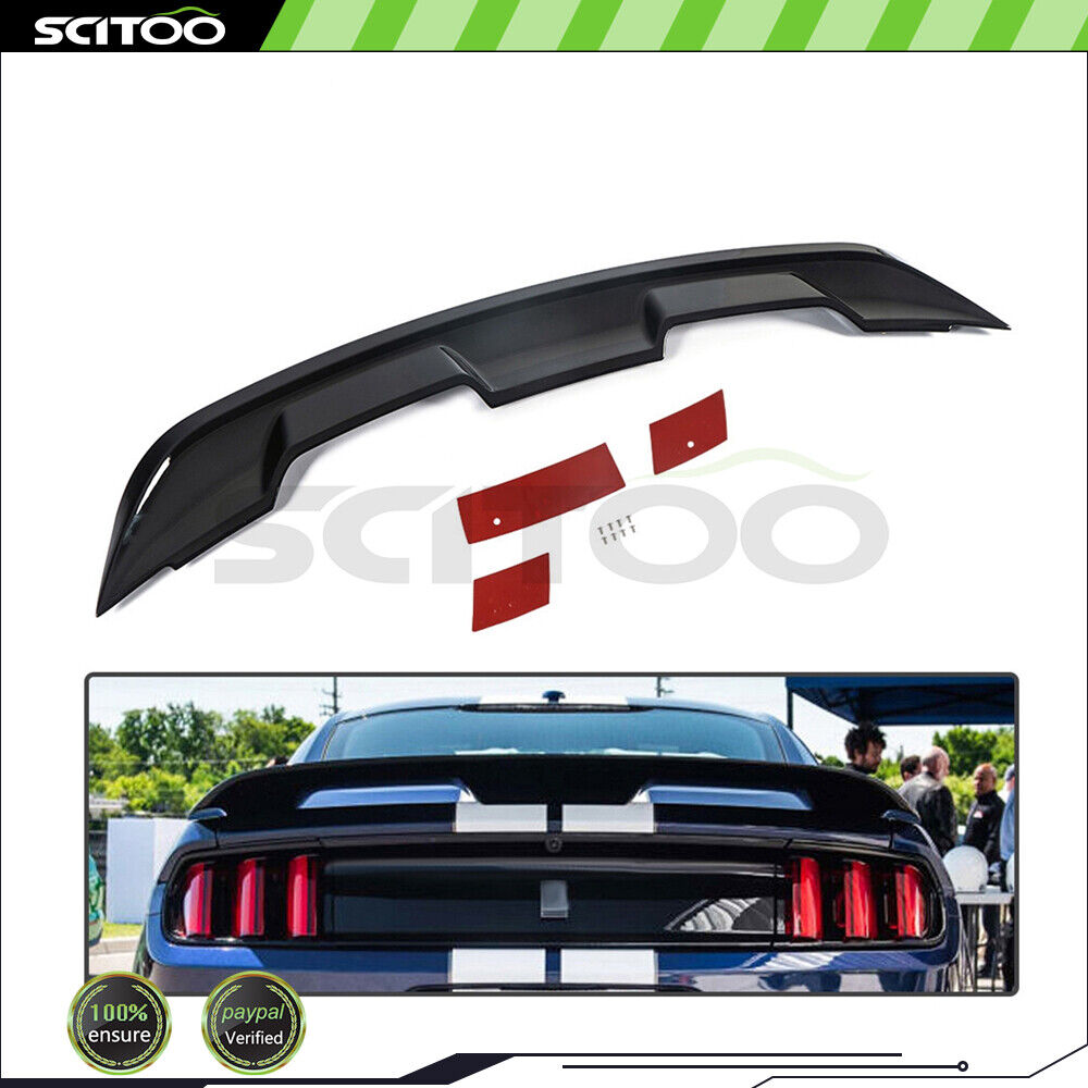 Spoiler Wing Fit For 2015-2022 2 Door Mustang Coupe Glossy Black