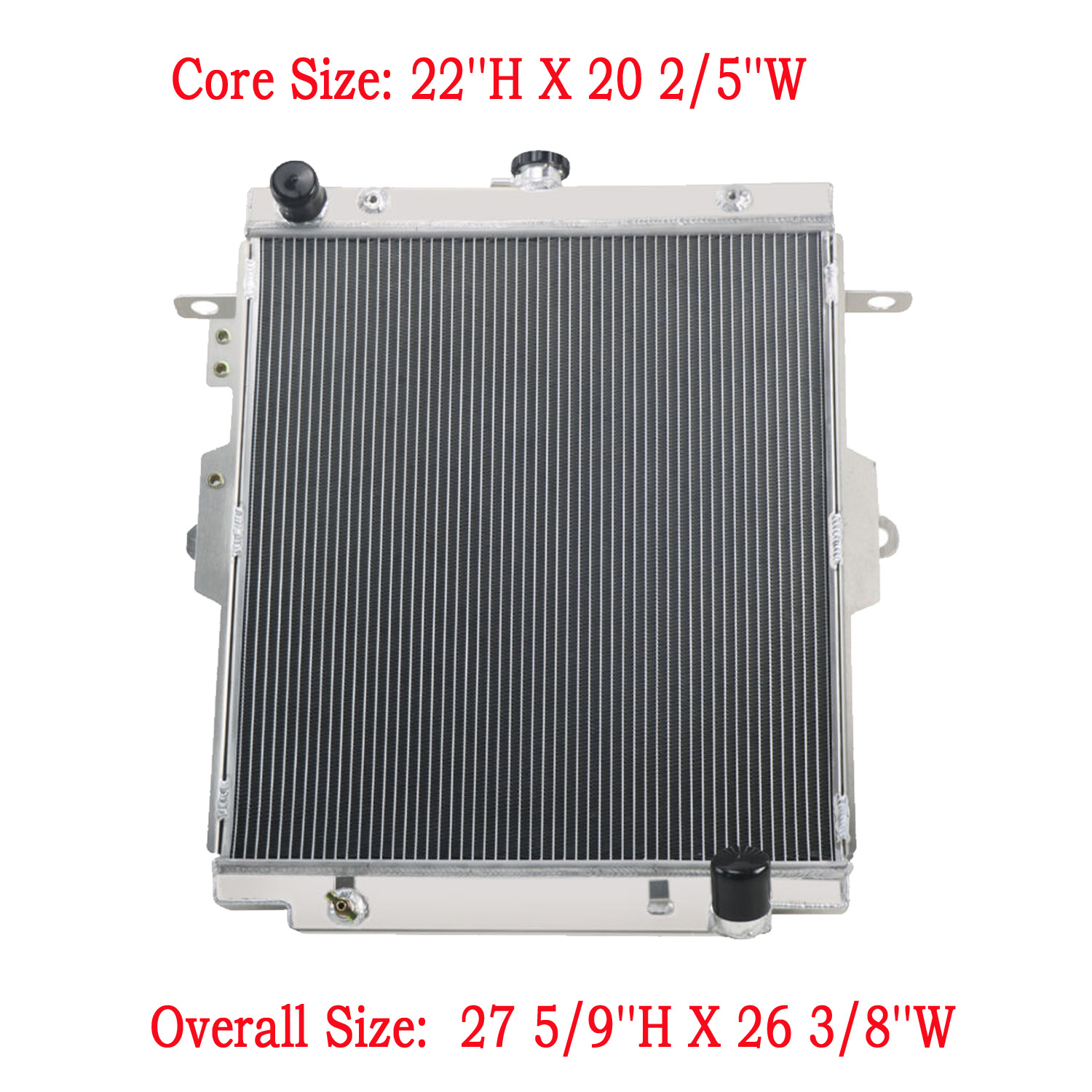 Universal  4 Row Radiator Core Size: 22\'\'H X 20 2/5\'\'W US
