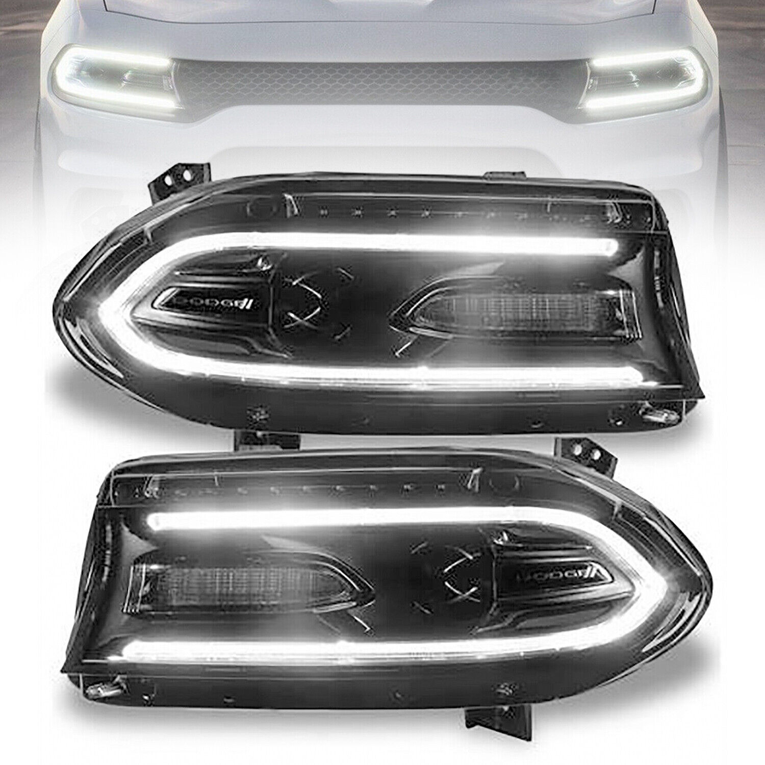 Fits Dodge Charger 2015-2020 Halogen headlight Headlamp Left Side Light